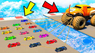 GTA 5 - СМОЖЕТ ЛИ МОНСТР ТРАК ПЕРЕТЯНУТЬ МАШИНКУ НА ПУЛЬТЕ УПРАВЛЕНИЯ ! В GTA 5 С МОДАМИ